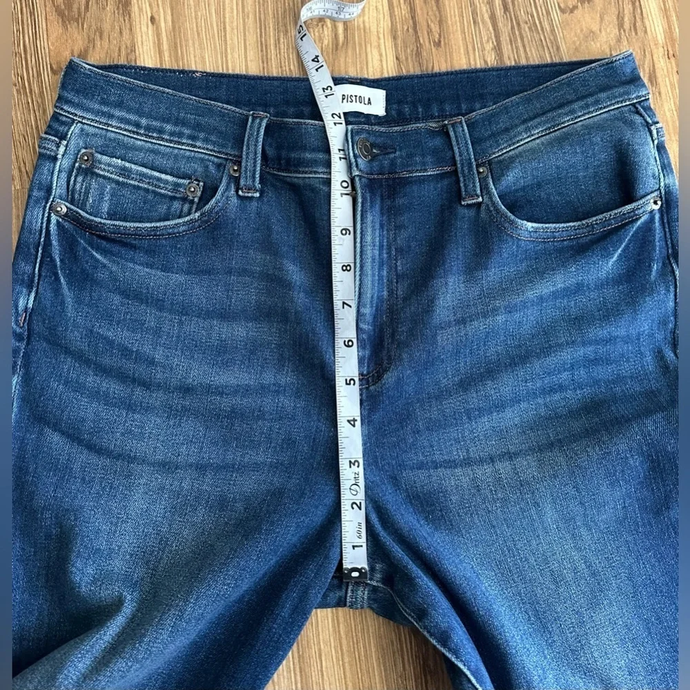 Pistola Aline High Rise Skinny Jeans Medium Wash Blue Stretch Sz 32